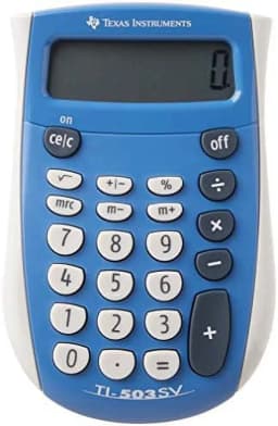 Texas Instruments TI-503 SV Standard Function Calculator, Black - Thumbnail 1