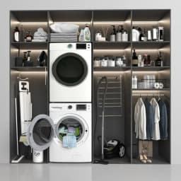 KoolMore 4.5 cu. ft. Large Capacity Stackable Front Load Washing Machine in White - Thumbnail 6