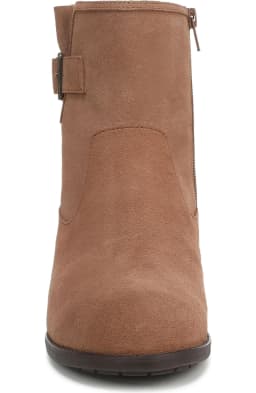 Vionic Women's Jill Zip Short Boot Hazelnut Suede 10W - Thumbnail 3
