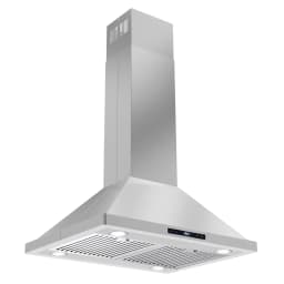 Cosmo 5 Piece Kitchen Appliance Package with 30" Freestanding Gas Range 30" Island Mount 24" Built-in Fully Integrated Dishwasher French Door - Thumbnail 2
