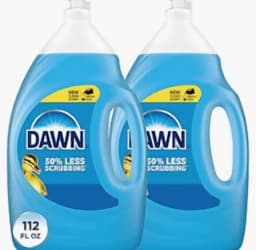 Dawn Ultra Dish Soap Dishwashing Liquid, Original Scent, 56 fl oz, Pack - Thumbnail 1