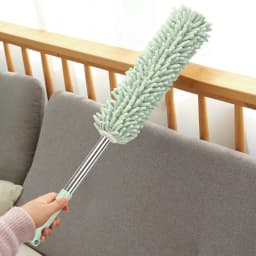 Microfiber Extendable Duster 24–40 in Telescopic Cleaning Brush Washable Reusable Dusting Tool with Bendable Head for Ceiling Fan Furniture Car - Thumbnail 1