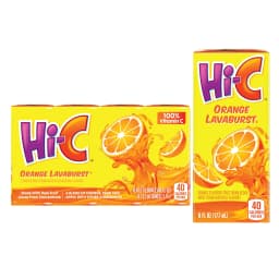 Hi-C Orange Lavaburst Juice Drink Cartons, 6 fl oz, 8 Pack - Thumbnail 1