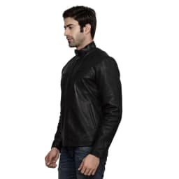 Luis Leather Mens Delighted Tough Genuine Lambskin Leather Jacket, Biker Jacket - Thumbnail 2