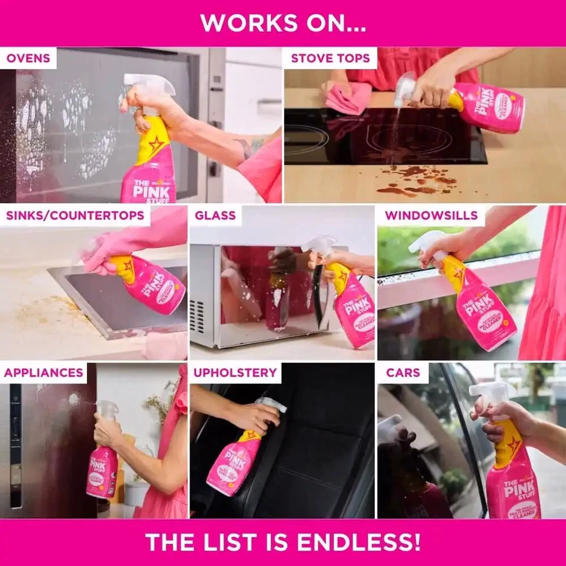 The Pink Stuff Miracle 750 Ml Multi-Surface Cleaner - 26 Fl Oz - Thumbnail 3