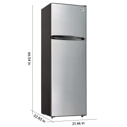 Arctic Chef 10 Cu. ft. Top-Freezer Refrigerator, 2-Door Apartment-Size Fridge, Platinum - Thumbnail 7