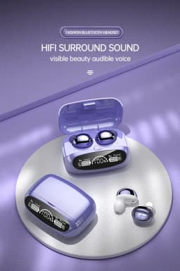 Cross border wireless M32 low latency bass sports dual ear mini sports earplugs tws Bluetooth 5.1 earphones - Thumbnail 2