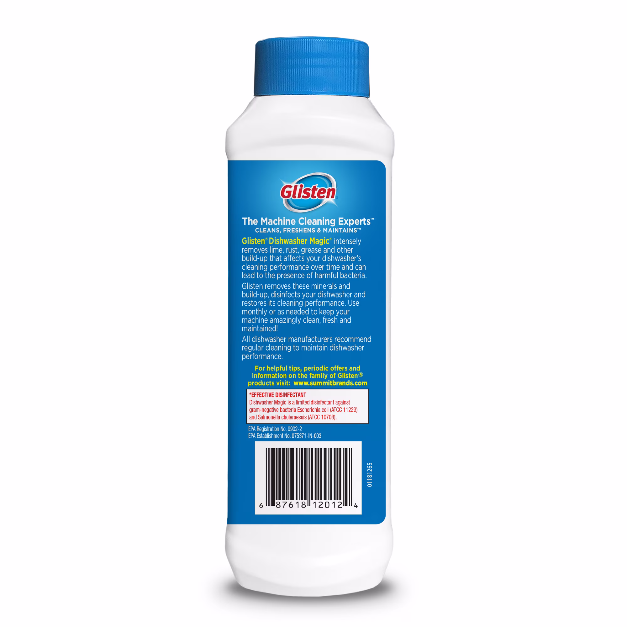 Glisten Dishwasher Magic Machine Cleaner and Disinfectant 2-Pack, Dishwasher Detergent Booster and Garbage Disposer Foaming Cleaner Pack - Thumbnail 3