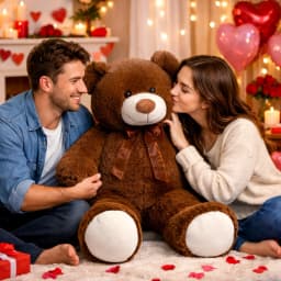 HollyHOME 36 Inch Giant Teddy Bear Big Plush Stuffed Animal Soft Cuddly Toy Gift for Girlfriend Kids Valentine's Day Chocolate - Thumbnail 4