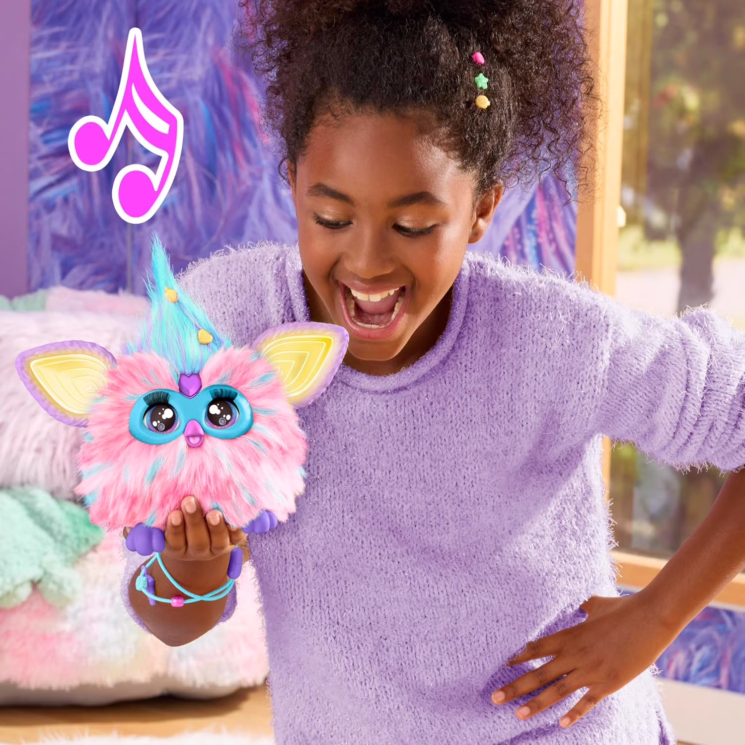 Furby Cotton Candy Interactive Plush Figure - Thumbnail 10