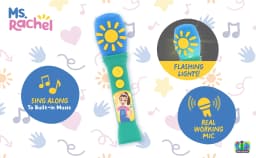 Ms. Rachel Sing Along Microphone, Includes Built-in Music and Lights, Children Ages 18+ Months - Thumbnail 5