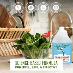 Rebel Green Fruit & Veggie Clean - Natural, Plant-Based Vegetable Wash - Sustainable, No Aftertaste - 1 Gallon Refill - Thumbnail 6
