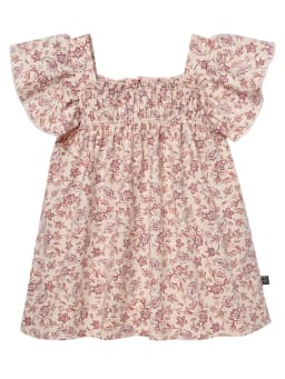 Modern Moments by Gerber Baby Girl Smocked Flutter Sleeve Dress and Diaper Cover, 2-Piece, Sizes 0/3 Months - 24 Months - Thumbnail 10