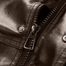 XUNKUSGA Men's Pu Leather Jacket Vintage Stand Collar Snap Button Motorcycle Jacket Classic Solid Color Long Sleeve Loose Outerwear Coat with Pockets Coffee 3XL - Thumbnail 3