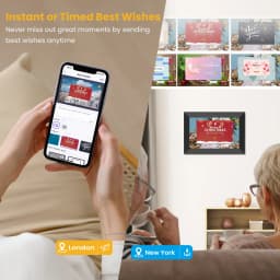 GIROOL Digital Picture Frame, WiFi Digital Frame with 10.1" IPS Touch Screen, Electronic Photo Frames Built-in 32GB Memory, Share Instant Photo - Thumbnail 11