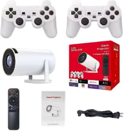 Kothab Retro Console Projector - 2-In-1 Professional Game Projector, 4k Hd Projector With Built-In Retro Games - Thumbnail 1
