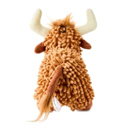 Vibrant Life Brown Highland Cow Plush Dog Toy with Squeaker, Chew Level 1 - Thumbnail 5