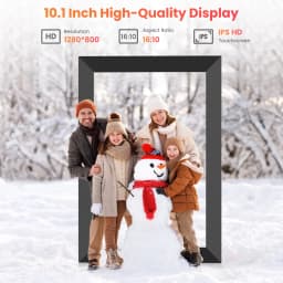 GIROOL Digital Picture Frame, WiFi Digital Frame with 10.1" IPS Touch Screen, Electronic Photo Frames Built-in 32GB Memory, Share Instant Photo - Thumbnail 7