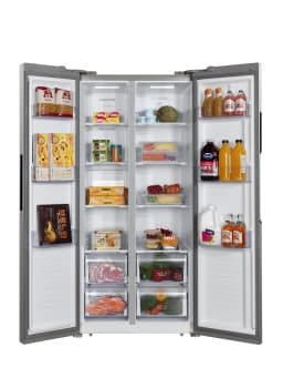 Hamilton Beach HZ8551 15.6 Cu Ft Side-by-Side Refrigerator, Platinum - Thumbnail 7