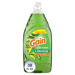 Gain Ultra Dishwashing Liquid, Original, 38 fl oz - Thumbnail 1