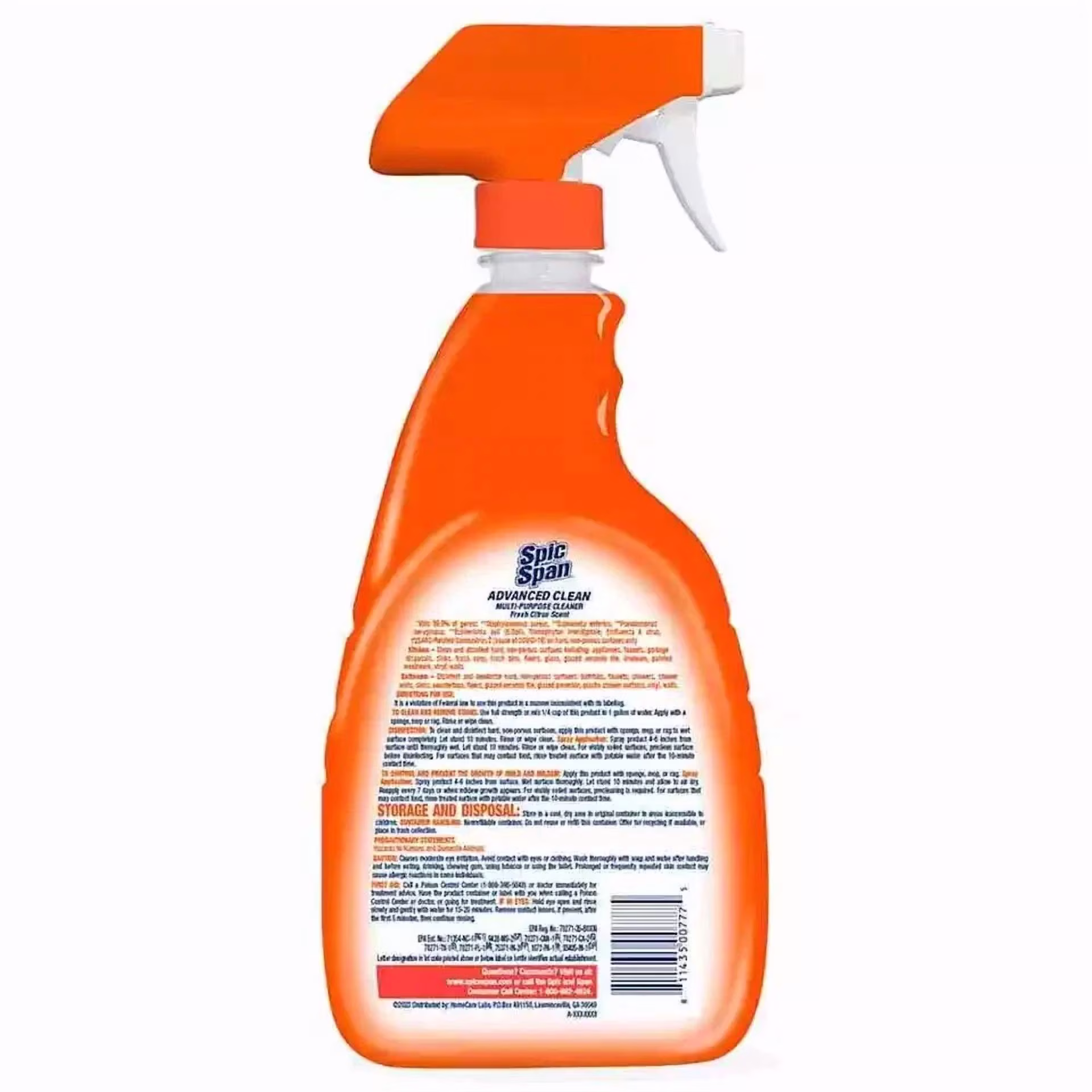 Spic And Span Multi-Purpose Spray Cleaner, 32 Fl. Oz., Citrus Scent - Thumbnail 2