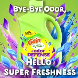 Gain Odor Defense Liquid Fabric Softener, Freshness + Odor Protection, Super Fresh Blast Scent, 35 fl oz, 48 Loads - Thumbnail 4