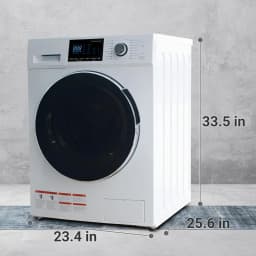 Smad Washer and Dryer Combo 24" 2.7 Cu ft 26 lbs Ventless LED Display 16 Wash Cycles - Thumbnail 2