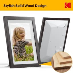 Kodak 10-inch WIFI Digital Picture Frame, Solid Wood Tone Frame, Gift for Loved One - Chocolate - Thumbnail 8