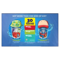 Capri Sun Flavored with Other Natural Flavor Juice Drink Blend, 30 Pouches, for School Lunches and On-the-Go Hydration, Fruit Punch, Strawberry Kiwi - Thumbnail 10