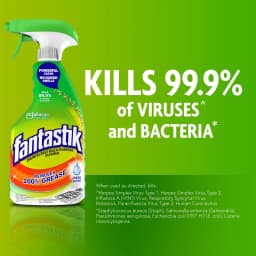 Fantastik Disinfectant All-Purpose Cleaner for Kitchen, Countertop, and Appliances, Fresh Scent, 32 oz - Thumbnail 2