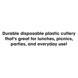 Great Value Plastic Basic White Disposable Spoons, 24 Count - Thumbnail 4