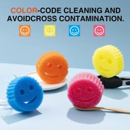 Scrub Daddy Colors 8 Pack Assorted Colors Scratch-Free Multipurpose Sponge BPA Free & Made with Polymer Foam - Stain & Odor Resistant Kitchen Dish - Thumbnail 2