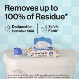 The Honest Company Little Flushables Plant-Based Wipes, 126 Count, Hypoallergenic, Safe to Flush - Thumbnail 2