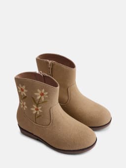 Wonder Nation Toddler Girls Floral Shortie Boots - Thumbnail 2