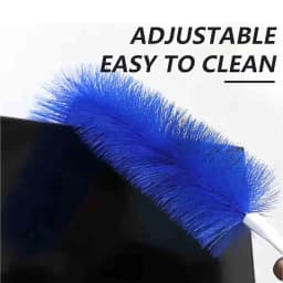 Cleaning Brush for Fans | Flexible Dusting Tool for All Fans | Bendable Microfiber Duster with Washable Reusable Head to Dirt and from Ceiling - Thumbnail 4