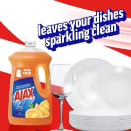 (2 pack) Ajax Ultra Liquid Dish Soap Orange Scent, Triple Action, 90 fl oz Bottle - Thumbnail 7