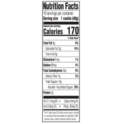Freshness Guaranteed Chocolate Chip Baked Cookies, 14 oz, 10 Count - Thumbnail 4