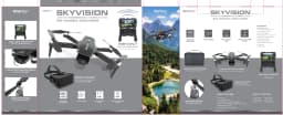 Vivitar SkyVision 4K Ultra HD GPS Foldable Video Drone with 4.3" Display Controller, Brushless Motors, 1-Axis Gimbal, VR Headset, 17-Minute Flight - Thumbnail 11
