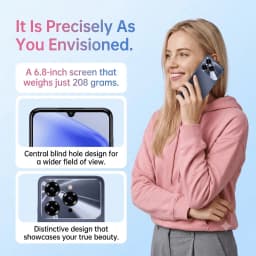 Unlocked Cell Phone 5G Smartphone Oukitel C6 24gb(8+16expansion)+256gb 5150mah Battery 50mp+5mp Mobile Phone for Urban Elites Daily Use - Thumbnail 2
