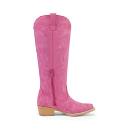 DREAM PAIRS Women's Embroidered Western Cowboy Boots, Knee High Cowgirl Style with Chunky Heel & Side Zipper, Comfortable Pull-On Fit - Thumbnail 5