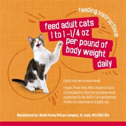 Purina Friskies Prime Filet, Chicken in Gravy, Wet Cat Food, 5.5 oz Can, - Thumbnail 9