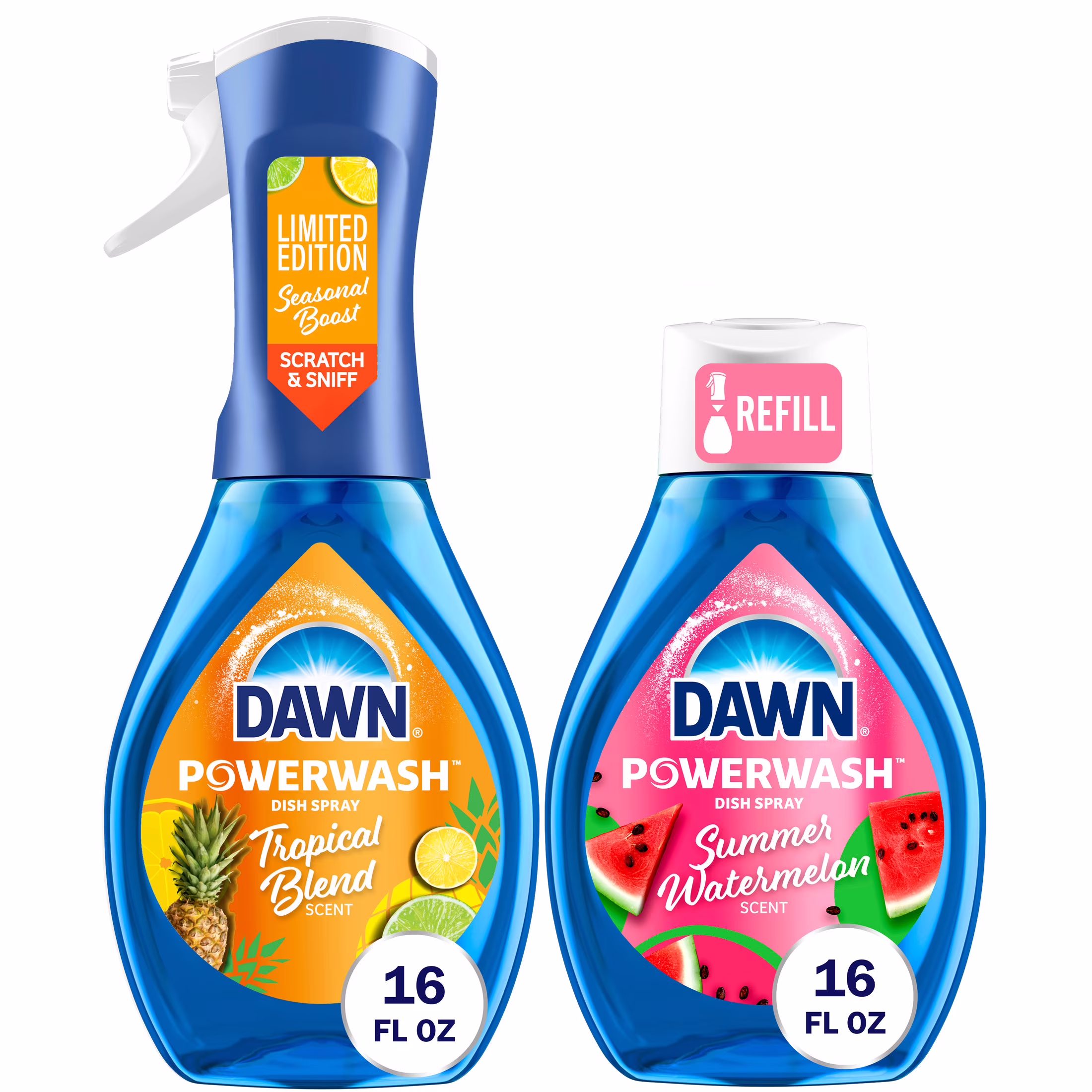 Dawn Powerwash Dish Spray Tropical Watermelon, 16oz Bottle, 2 Pack - Thumbnail 1