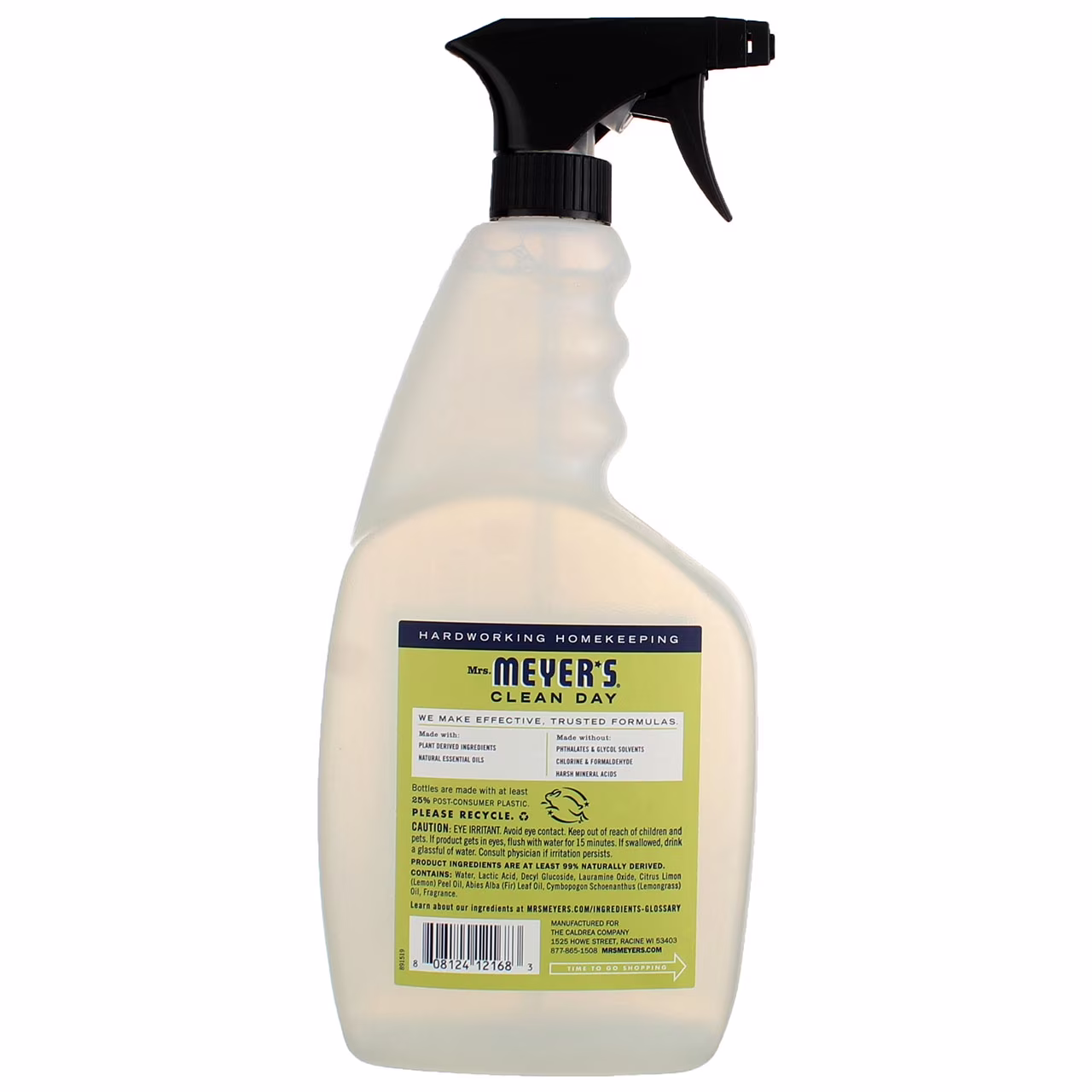 Mrs. Meyer's Clean Day Tub and Tile Cleaner, Lemon Verbena, 33 fl oz - Thumbnail 2