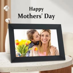 Qunler WiFi Digital Picture Frame, 10.1 inch IPS Touch Screen Smart Cloud Photo Android Uhale with 32GB Storage, Easy Setup to Share Photos or Videos - Thumbnail 7