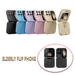 HPDL 2024 New Mini Flip Mobile Phone 2 SIM Card Small Display Foldable Cell Phone - Thumbnail 3