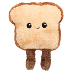 Vibrant Life Brown Toast Plush Dog Toy with Squeaker, Chew Level 1 - Thumbnail 1