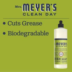 Mrs. Meyer's Clean Day's Liquid Dish Soap, Biodegradable Formula, Lemon Verbena, 16 fl. oz - Pack - Thumbnail 5
