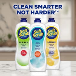 Soft Scrub Cleanser, Oxi, Multi-Surface Cleaner, Stain Fighting Oxi Power for Deep Cleaning, 24oz - Thumbnail 9