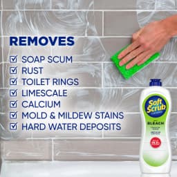 Soft Scrub Cleanser with Bleach, Multi-Surface Cleaner for Bathroom, Germ-Kill, 24oz - Thumbnail 5