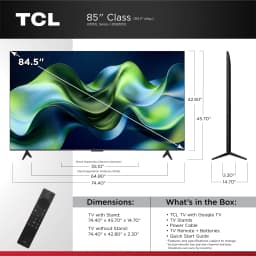 TCL 85" QM51L Series QD-Mini LED 4K QLED UHD HDR Smart Google TV (NEW 2026) - New Halo Control System - Thumbnail 2